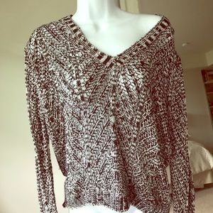 Knit off shoulder light sweater
